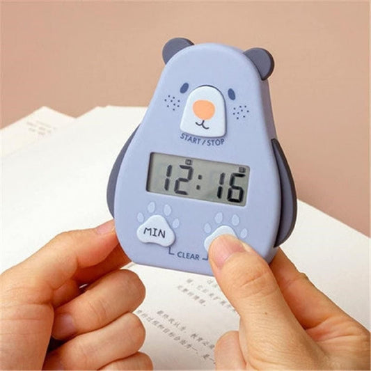 Kitchen Timer Clock, Digital Visual Timer, Bright Display, Count-Down & Stopwatch, Loud Beep Sound, Multipurpose Timer