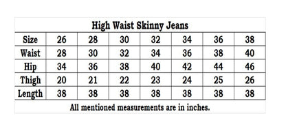 Attire Lab Women's Solid High Waist Skinny Jeans - Blue | Denim Jeans