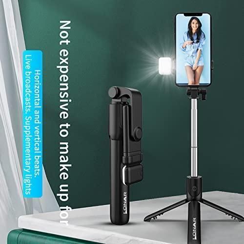 Extendable Flash 3-in-1 Selfie Stick Tripod with Bluetooth Remote - Portable Versatility at Your Fingertips