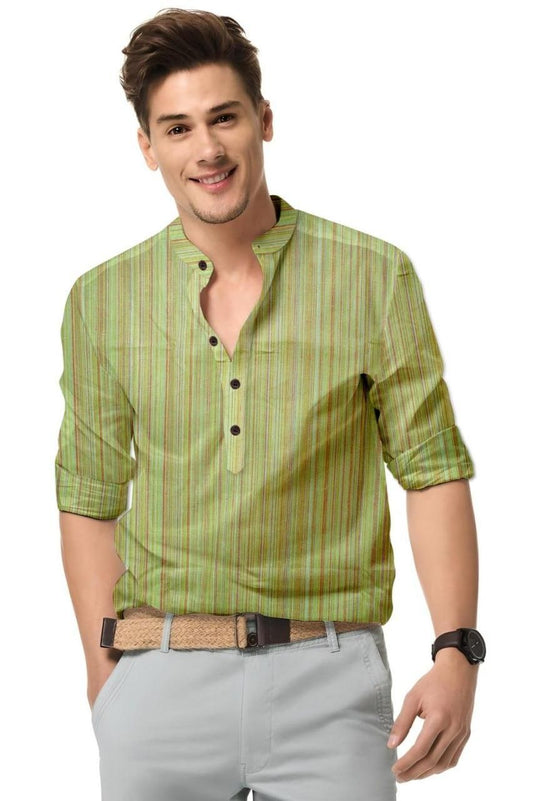 Men's Cotton Blend Printed Full Sleeves Shirt