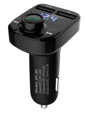 5-in-1 Bluetooth Car Kit: FM Transmitter, Handsfree Call & 4.1A Fast Charger