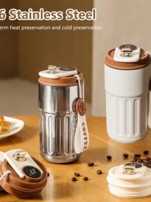 Smart Digital Thermal Bottle - 450ml Insulated Cup with Temp Display