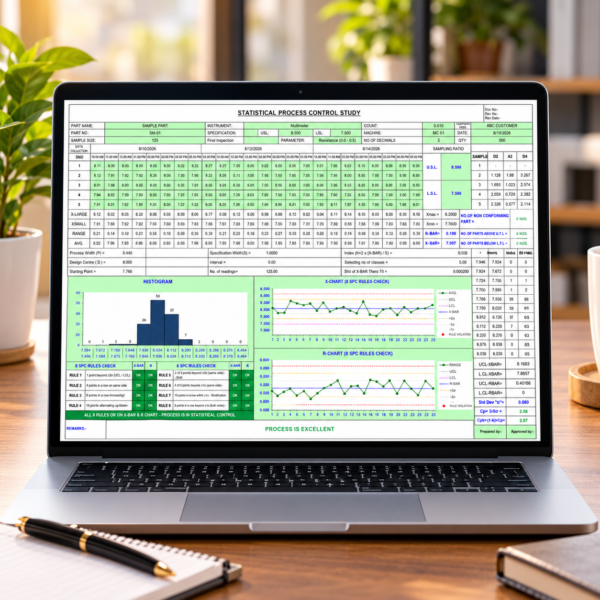 SPC Study Excel Template Infographic